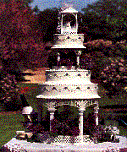 outdoor wedding garden in california.